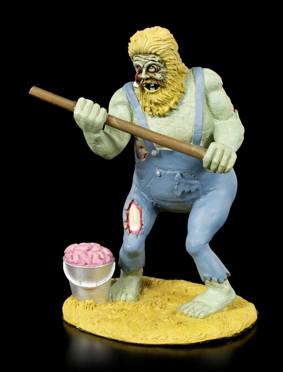 Figura de Zombi gótico, Hillbilly con Sense, fantasía, Pintada a Mano