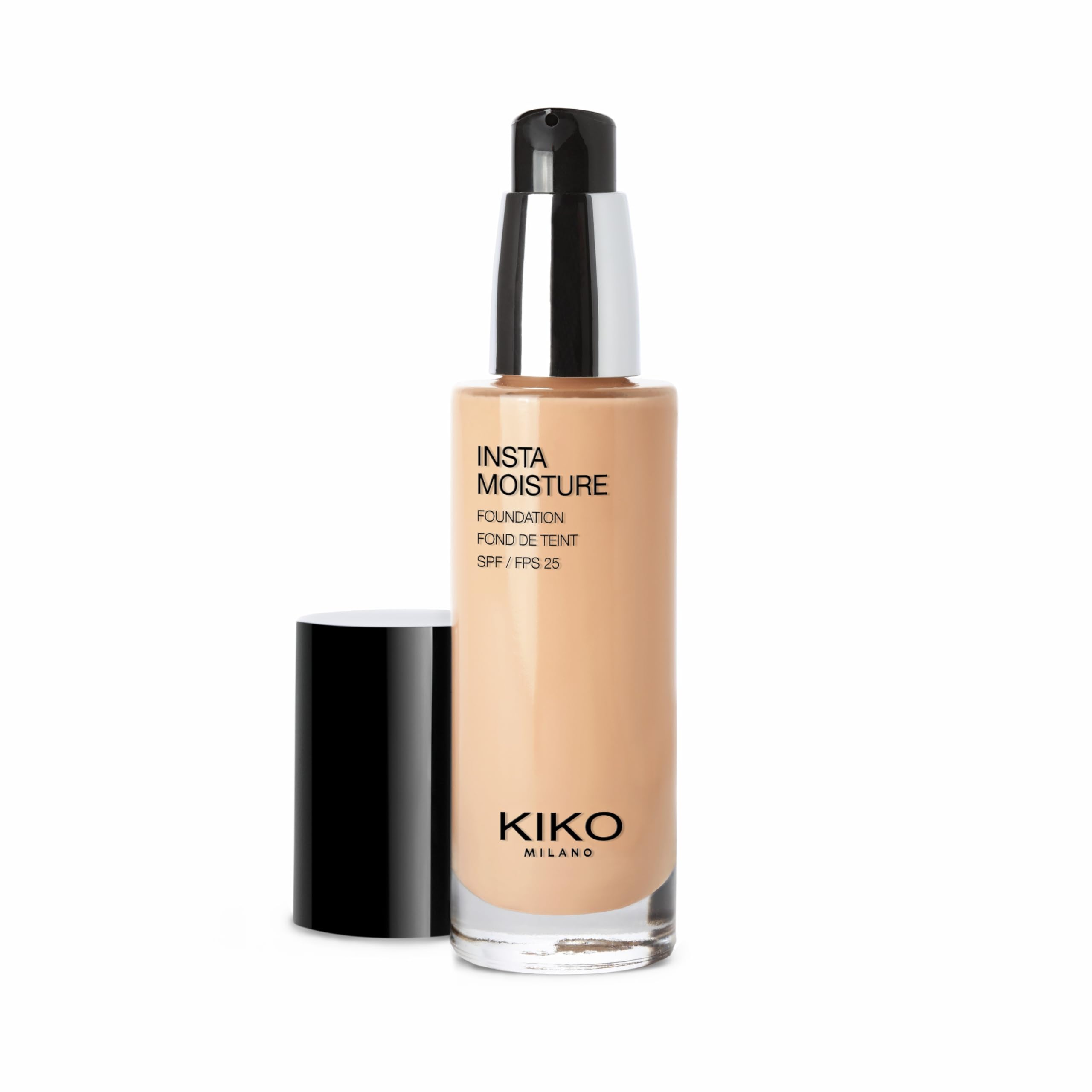 KIKO Milano Instamoisture Foundation 07-2N, Base de maquillaje fluida perfeccionadora e hidratante SPF 25
