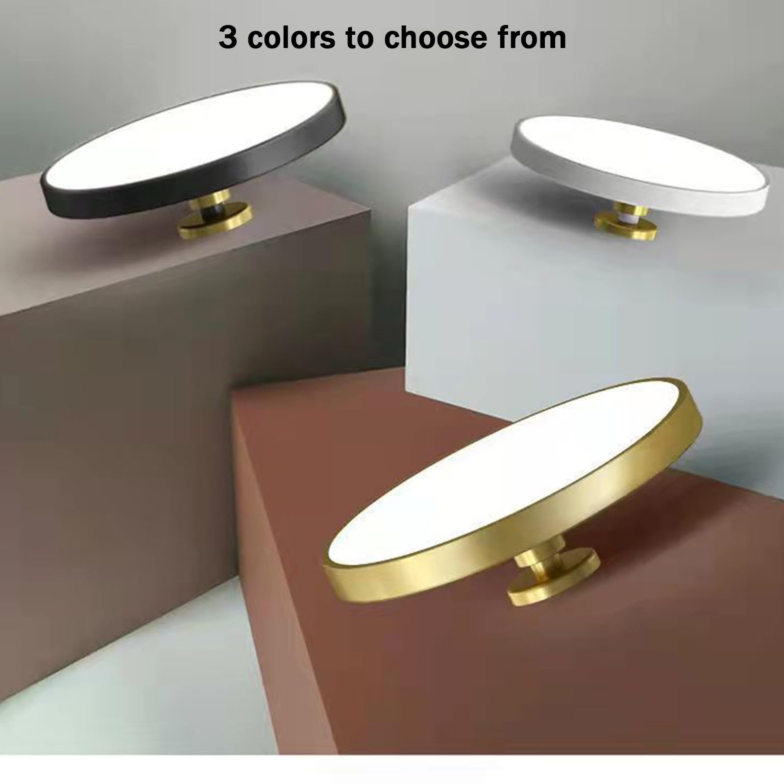 LED Acryl Deckenleuchte 3 Farbtemperaturen Dimmbar Deckenlampe mit Fernbedienung Deckenleuchten Modern Rundes Design 2700K-6500K Deckenleuchte Badzimmer Küchenlampe (Weiß,40cm)