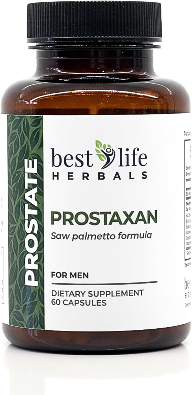 Best Life Herbals ProstaXan Saw Palmetto Supplement for Men’s Prostate and Bladder Health - 1 Bottle