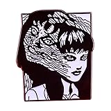 Junji Ito Tomie Kawakami japonés Horror Manga Uzumaki 1.25 pulgadas esmalte Pin insignia