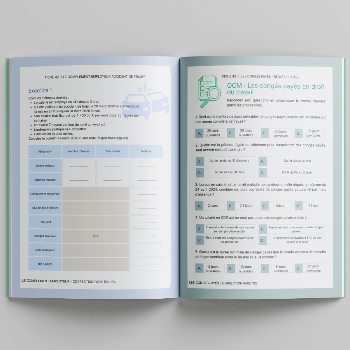 Pack complet du gestionnaire de paie - 3 livres : Le Guide Pratique du Gestionnaire de paie 2026 + Le Livre d'exercices du gestionnaire de paie Tome 1 débutant + le Tome 2 intermédiaire, 777 pages