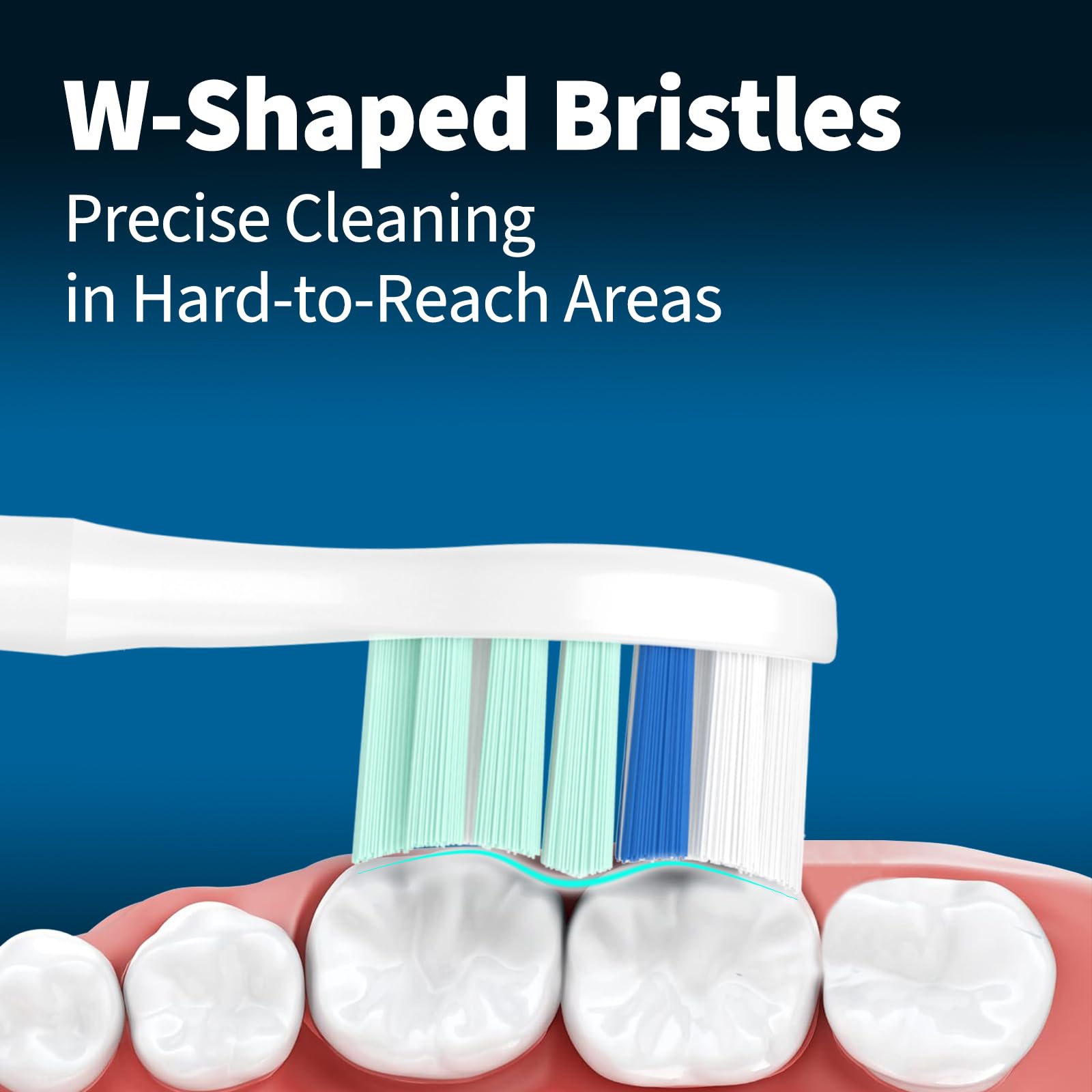 Cabezales de repuesto para cepillos de dientes Philips Sonicare, cabezal de cepillo de repuesto eléctrico compatible con cepillo de dientes eléctrico Phillips Sonicare, paquete de 8