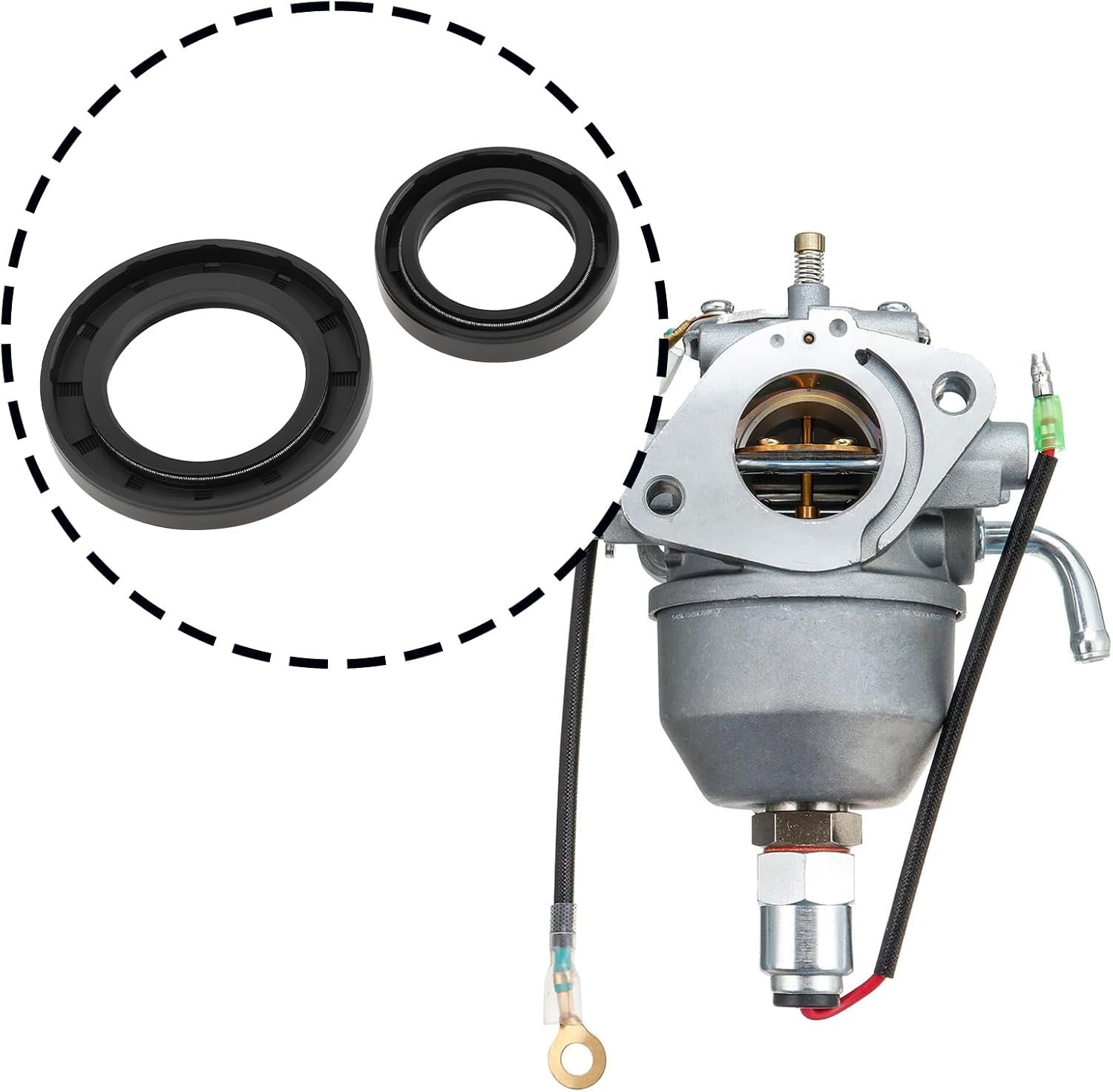 2pcs Lawnmover Crankshaft Oil Seal 24-032-01 25-032-06 Compatible with KOHLER CV18 CV20 CV22 CV25 CV620 CV740 CV750