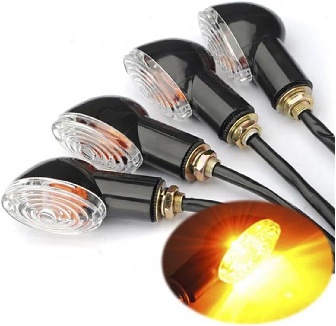 Mini uniwersalne wskaźniki Dla APRILI Wszystkie modele i roczniki Przednie lub tylne kierunkowskazy motocyklowe 12 V 10 W Kierunkowskazy motocyklowe LED Bursztynowa lampa migająca