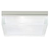 Tech Lighting 700BXLS-LED, Boxie Ceiling, LED Flush Mount, Satin Nickel