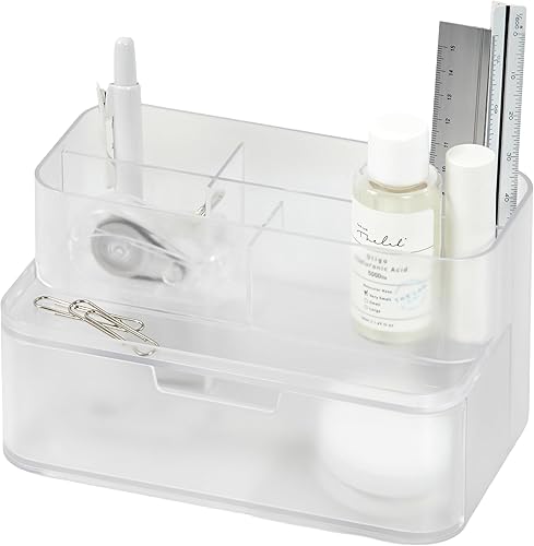 Miniatura 9 de BLUE GINKGO Organizador de escritorio Hive – Organizador vertical de 6 compartimentos, almacenamiento de cajón completo – Porta bolígrafos que