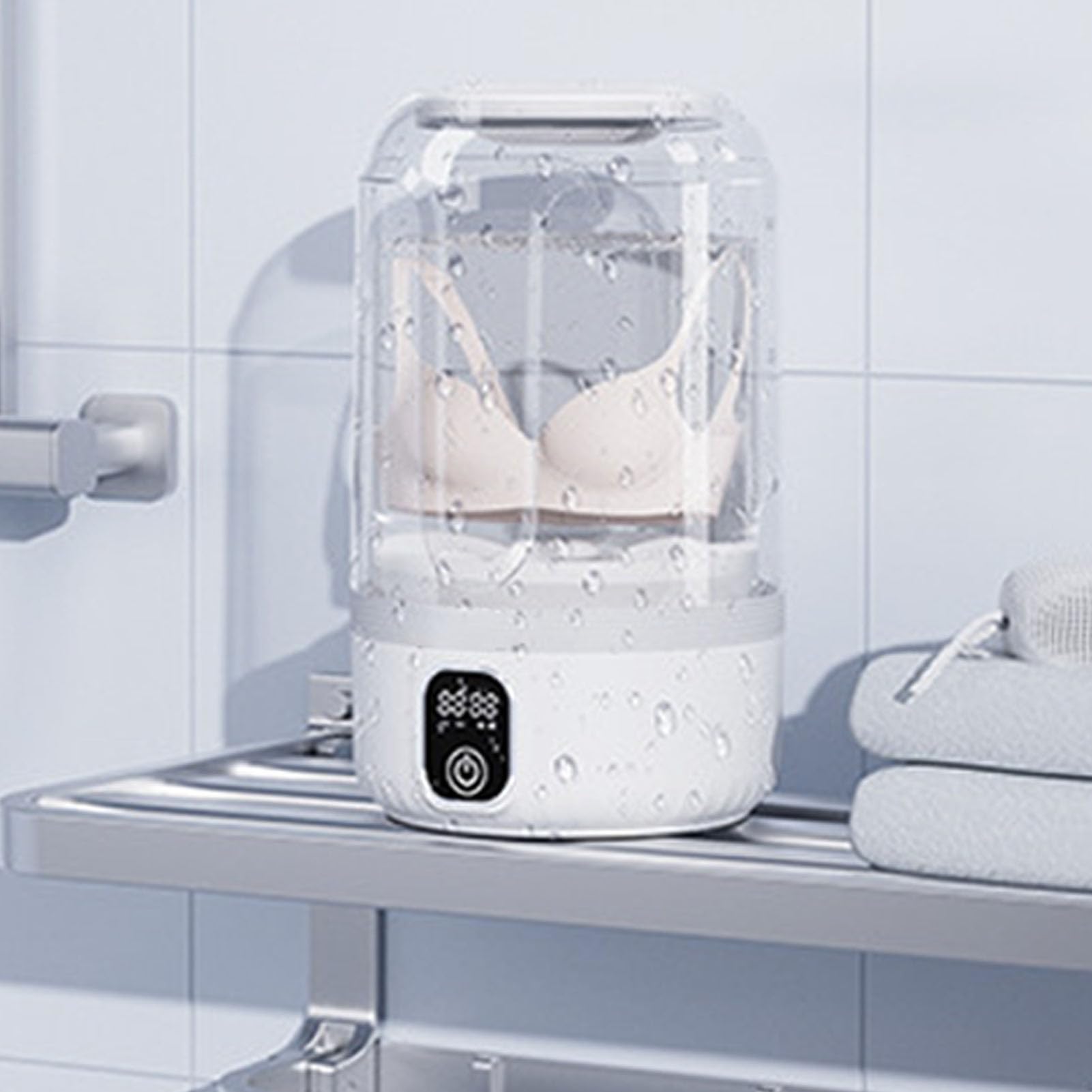 Lavadora de ropa interior portátil con batería de 3000 mAh, para baño y