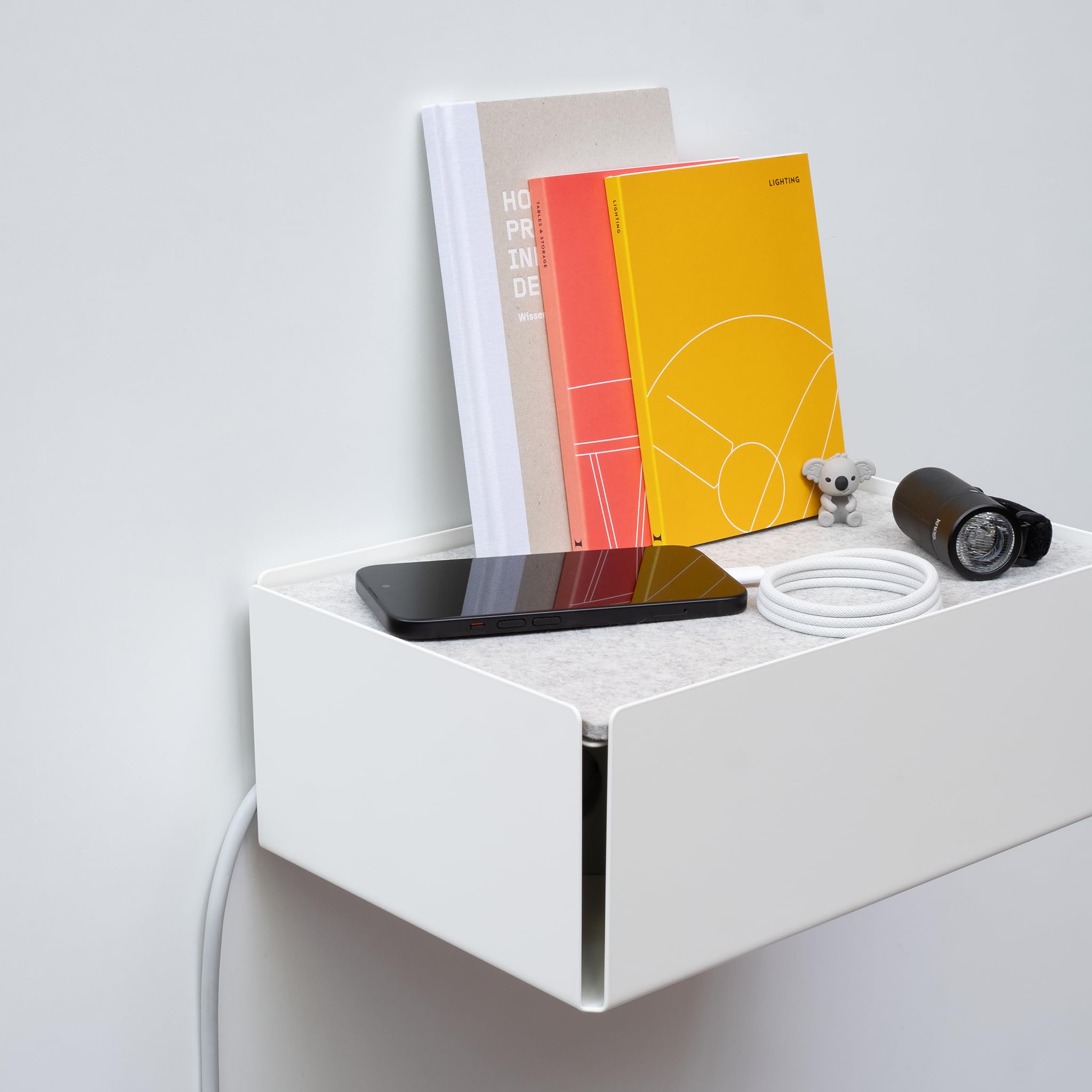 Charge-Box Design Ladestation, weiß/Marble