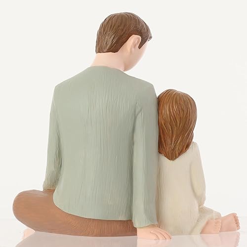 Miniatura 4 de Figuras de padre e hija, estatuas de papá e hija, figuras esculpidas pintadas a mano, regalos para el día del padre, aniversario, cumpleaños