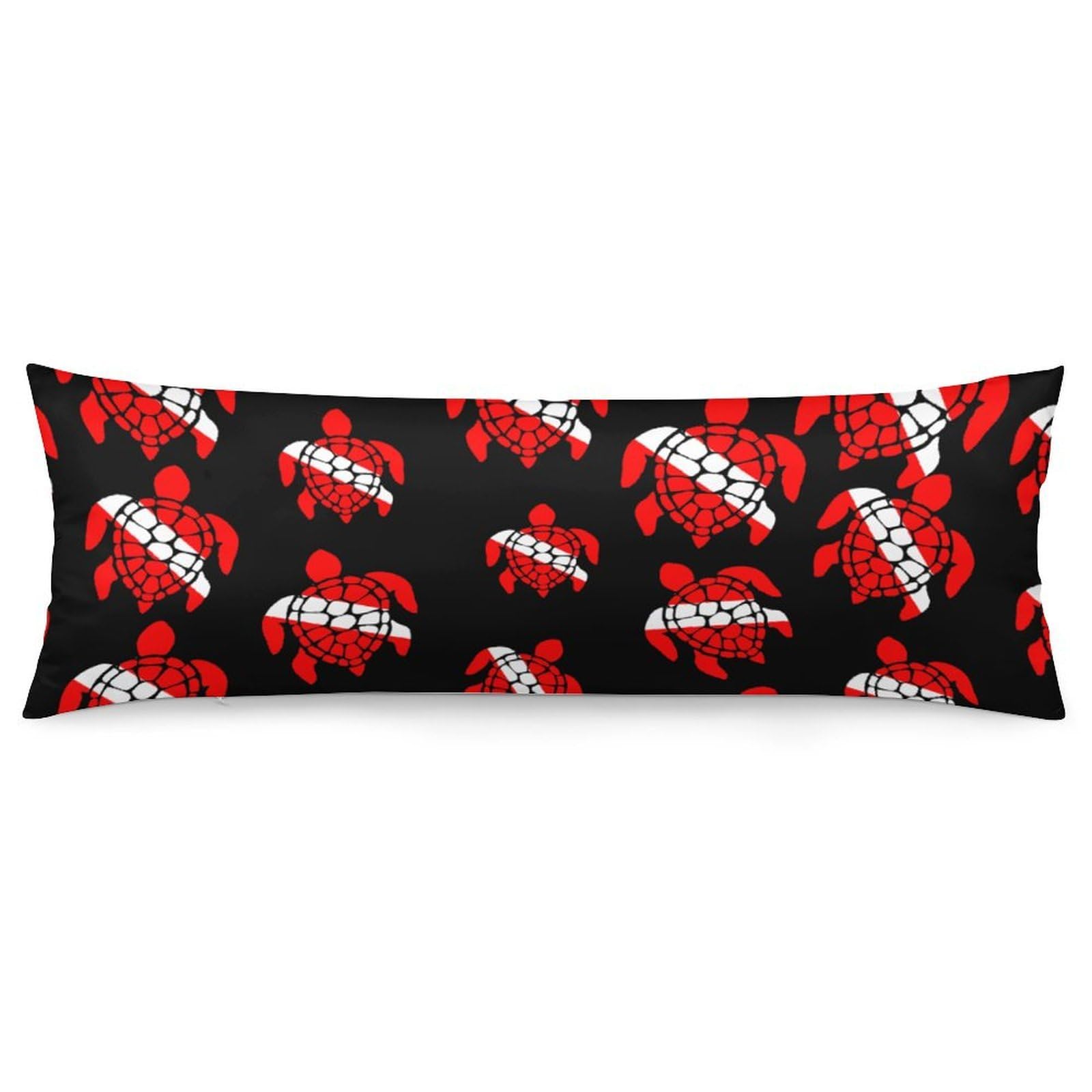 Sea Turtle Dive Flag Throw Pillow Case Long Body Pillow Cover Pillowcase Fashion Accessories Home Decor