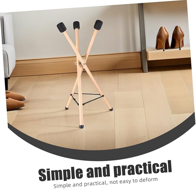 Soporte plegable de trípode de madera para steel tongue drum miniatura 5
