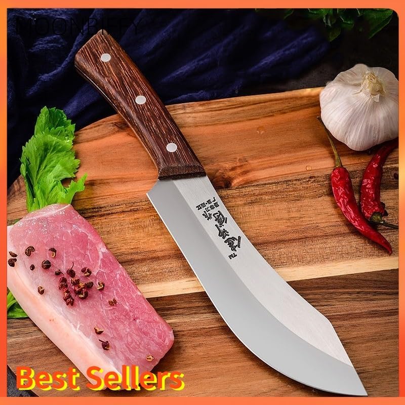 Meat Cleaver,Cleaver Knife Stainless Steel Meat Fish Fruit Vegetables Chopping Slicing Kitchen Chef Butcher Cleaver Knife Kitchen Knife Machete Knife