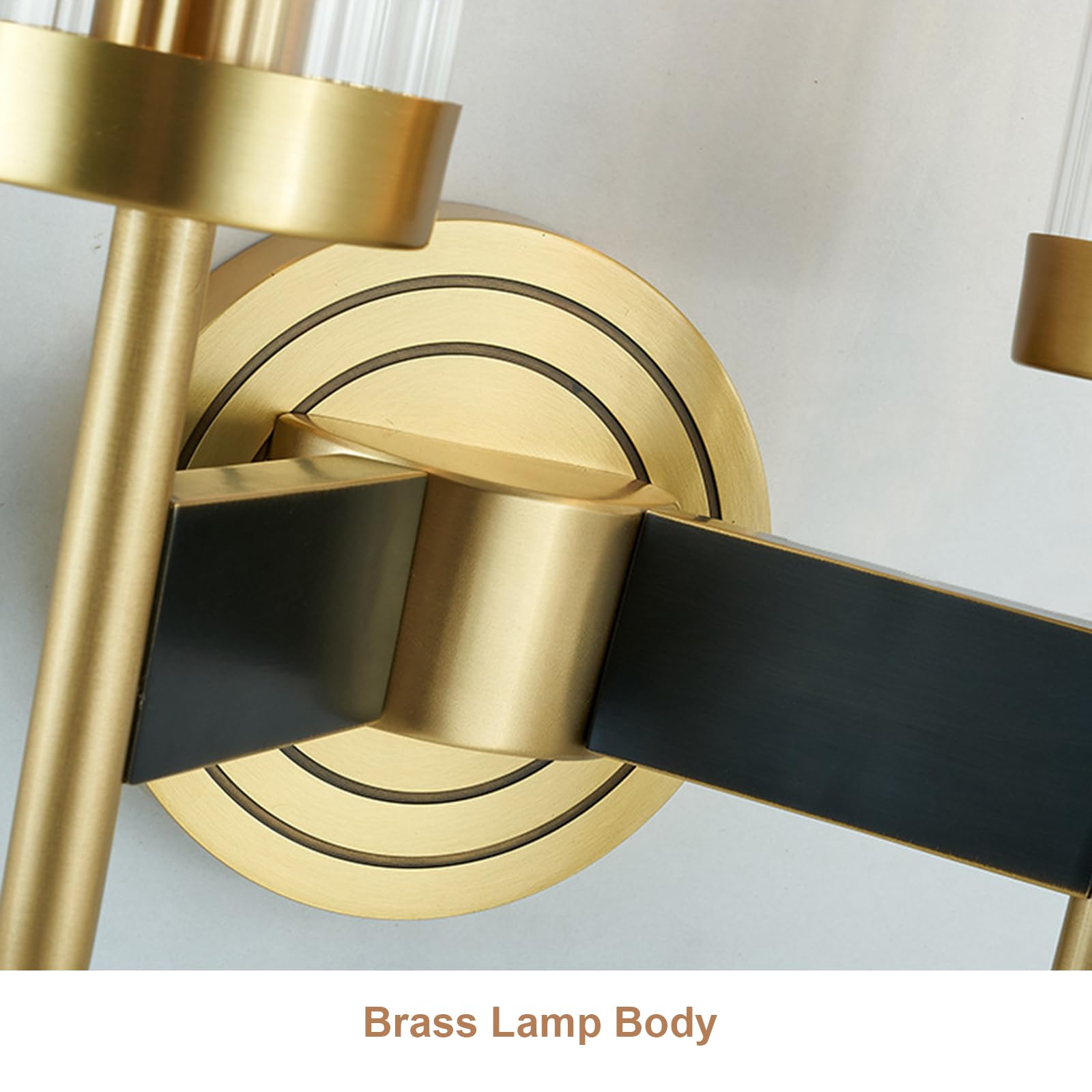 Clear Vidrio Lámpara De Pared Base De Latón E14 Lámpara De Lámpara Aplique