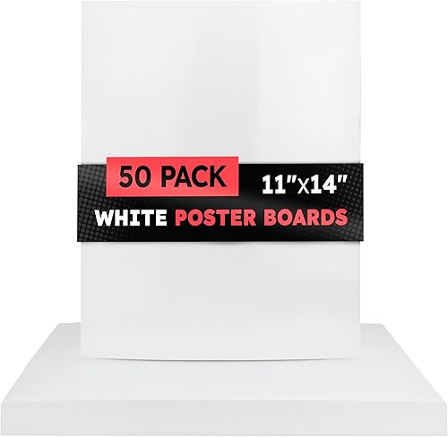 Miniatura 31 de Hygloss Tablero grande de póster de 22 x 28 pulgadas, 100 tableros de póster de colores neón surtidos a granel, 10 puntos de grosor, papel de póster