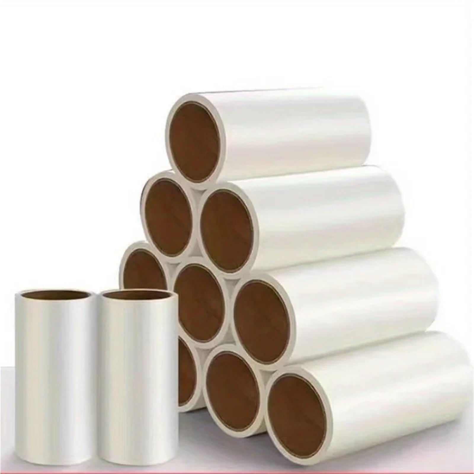 1 Manico 6/8 Rotolo di Carta strappabile in Spazzola a Rullo appiccicosa for Rimuovere peli Animali Domestici for Pulizia tappeti per Vestiti, Divano, Letto(Pink-1handle 6roll Paper)