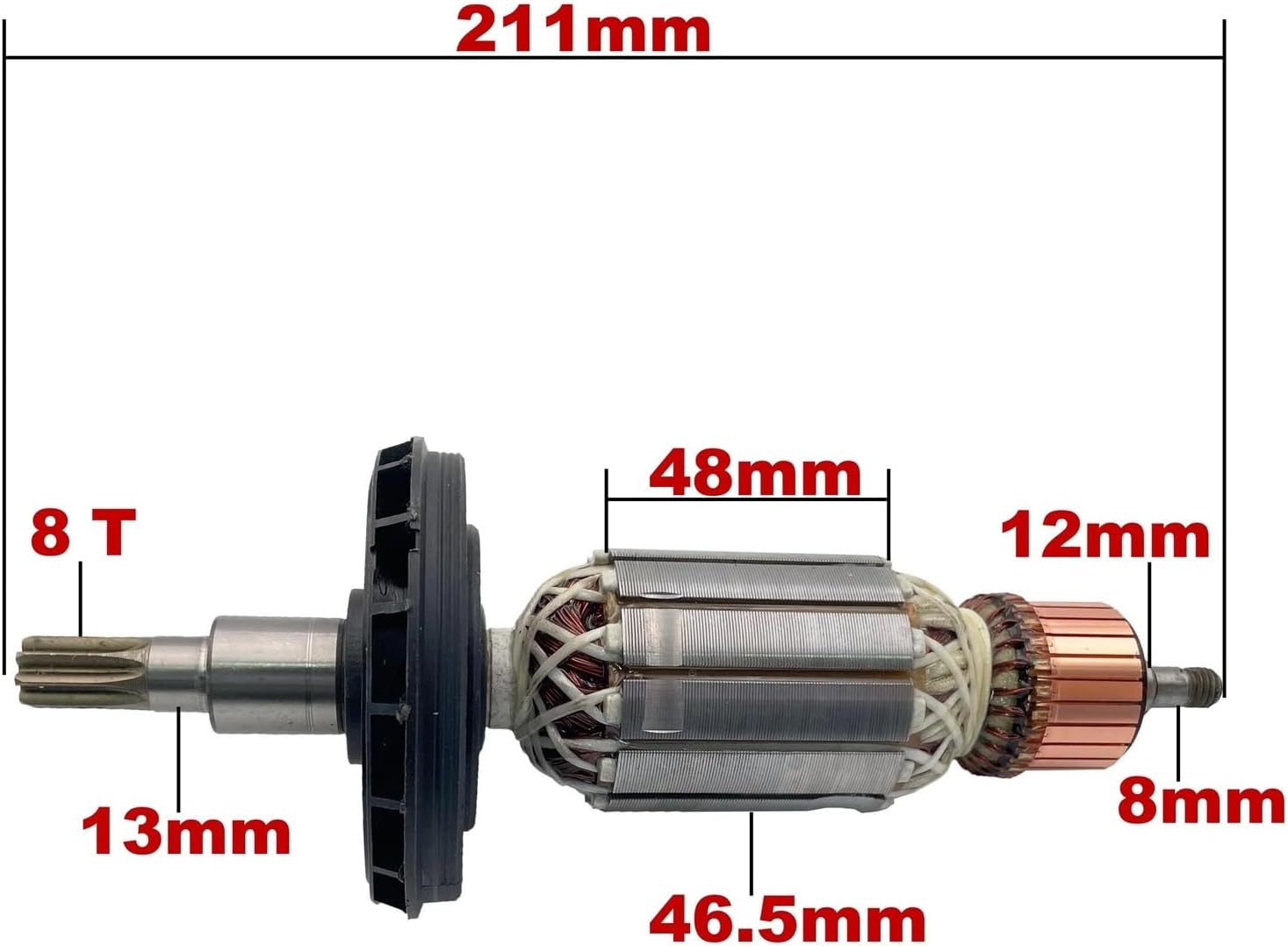 AC220V-240V Armature Rotor Anchor Replacement for Rotary Hammer GBH8-45DV GBH8-45D GSH7VC GSH9VC(Stator)