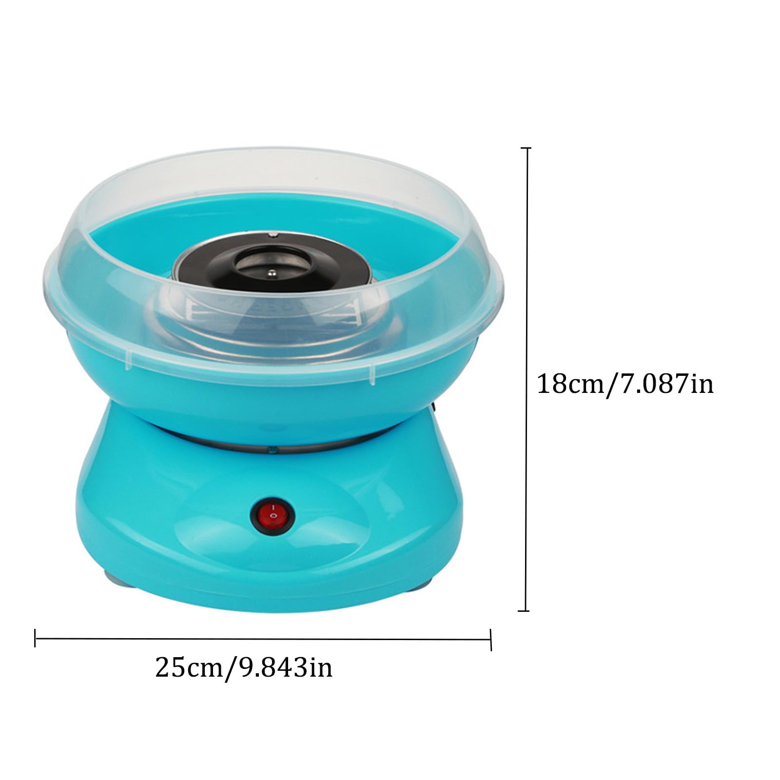 Macchina Zucchero Filato Bambini,Macchina per Zucchero Filato Elettrico Professionale,Interruttore a Un Clic,Facile da Usare,Adatto per Feste di Famiglia,Compleanni dei Bambini(Color:Blu)