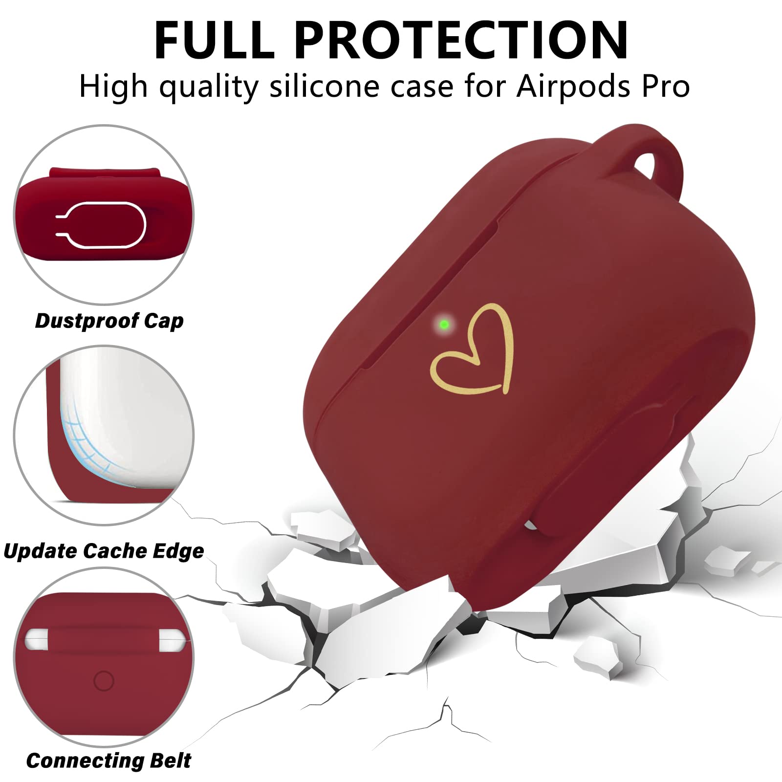 Funda Guess 4G Para AirPods Pro 2 - Color Rosa, Cuero Ecológico Con Diseño 4G, Protección Contra Golpes Y Colgante De Metal