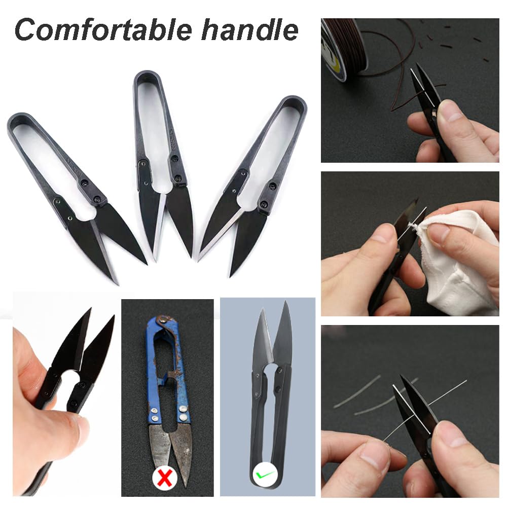 DIEWU Small Sewing Scissors - Thread & Yarn Cutter, Carbon Steel Snips For Fabric, Tailoring, Craft - View #5