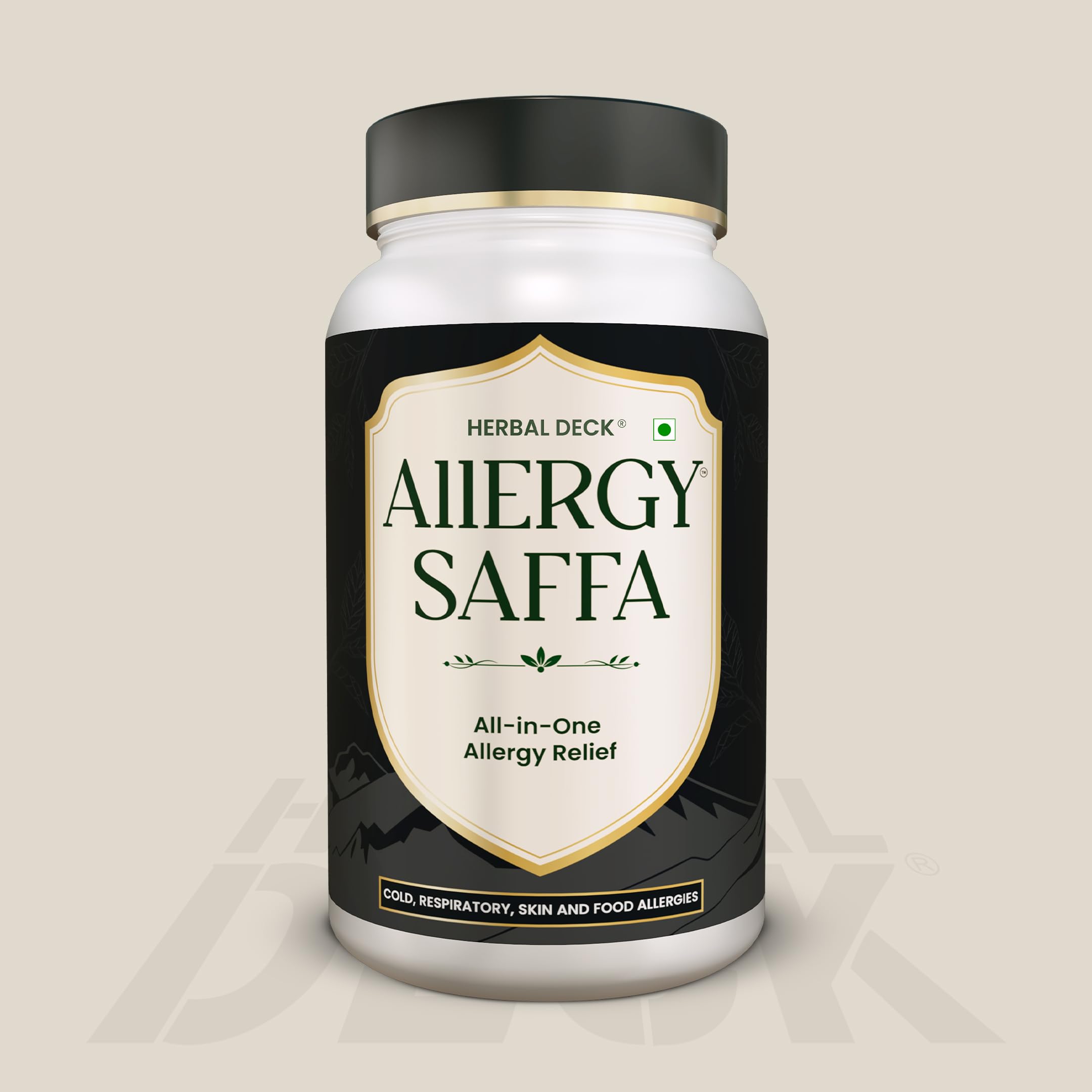 Herbal Deck Allergy Saffa Deck Allergy Saffa | Ayurvedic Supplement for Skin & Dust Allergy Relief | Reduces Redness, Sneezing, Mild Asthma & Allergic Reactions | Herbal Allergy Support for Men & Women- 150g Jar — Amazon image 7