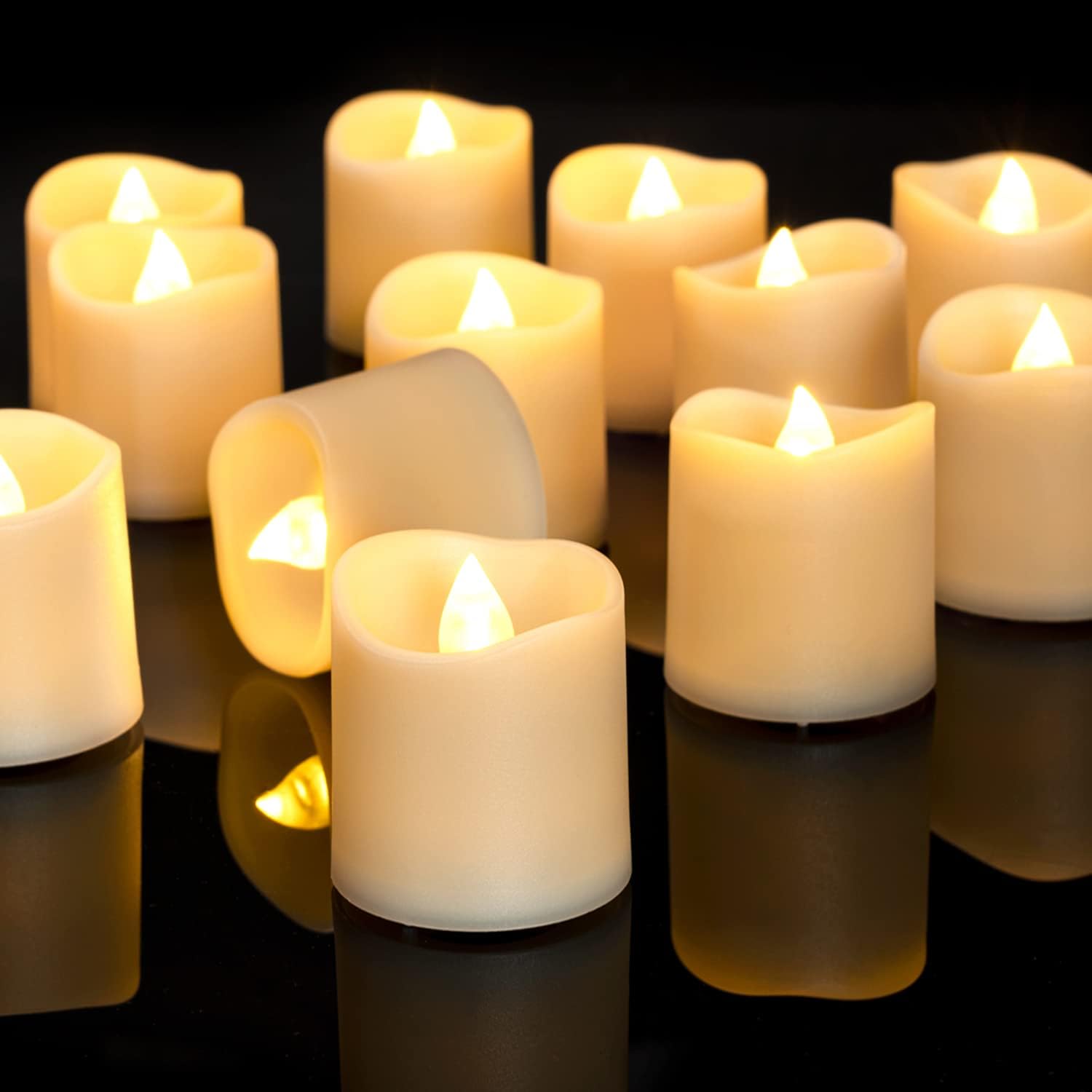 Homemory 24Pack Flameless LED Votive Candles & 24Pack