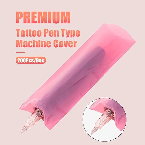 Miniatura 6 de EZ - Fundas para máquina de tatuaje, 200 unidades (2 x 6.6 pulgadas) desechables para bolígrafos de tatuaje, bolsas para máquina de cartucho, fundas