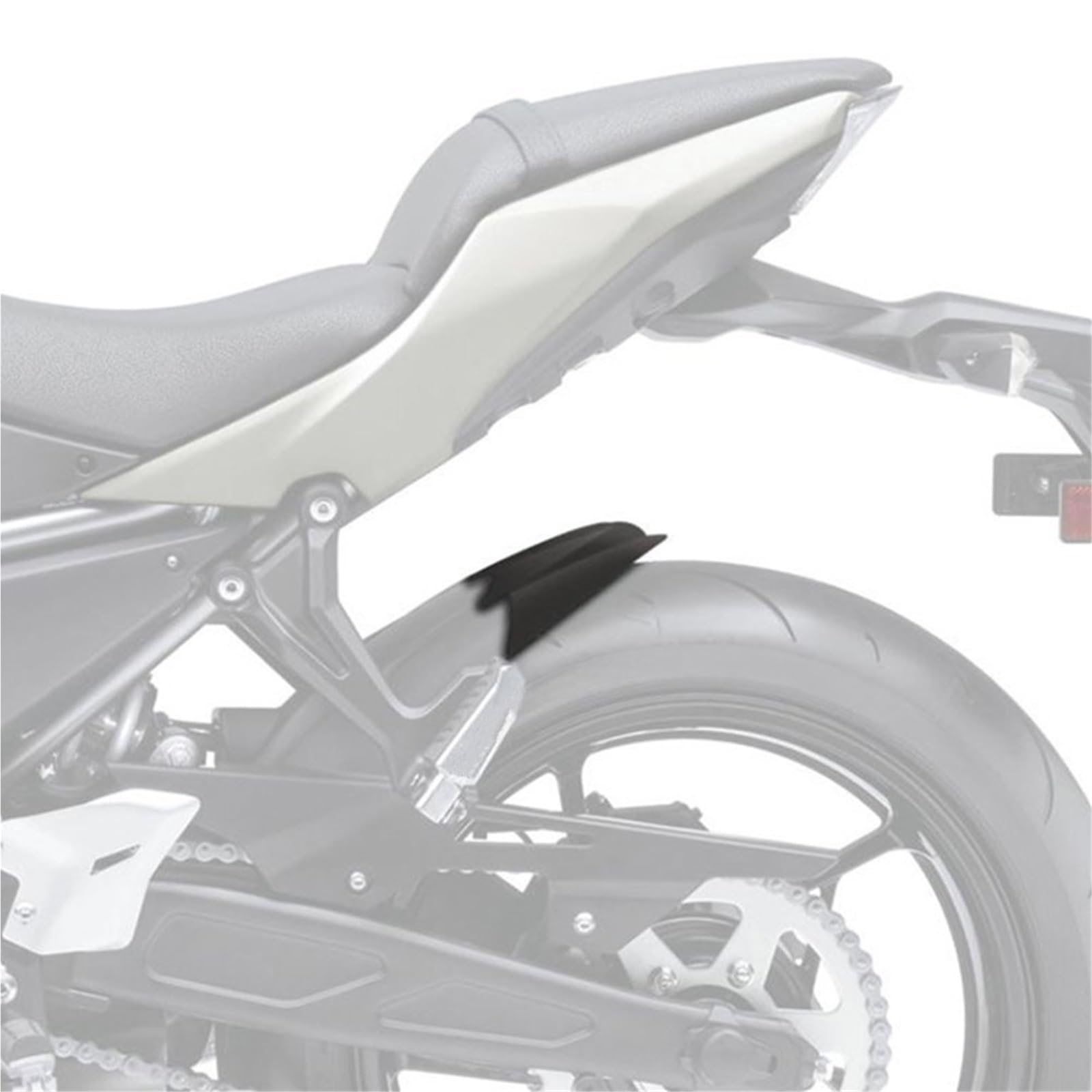 Amazon | Z650 Z650RS用 NINJA650 2017-2025 オートバイリアフェンダー 