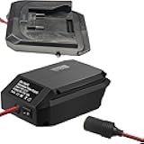 Step Down Converter for 18V Battery,DC to DC Buck Converter 12V Output,Car Power Adapter for BL1815B,Battery Voltage Regulator for Vehicles,Portable Step Down Converter with 10A Max Outpu（for DCB200）