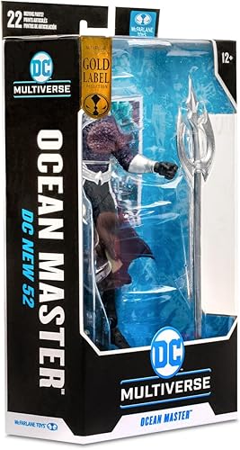 Miniatura 9 de McFarlane Juguetes - Figura de maestro oceánico de etiqueta dorada de 7 pulgadas - Figuras DC Multiverse - Juguetes Aquaman - Figura de acción de