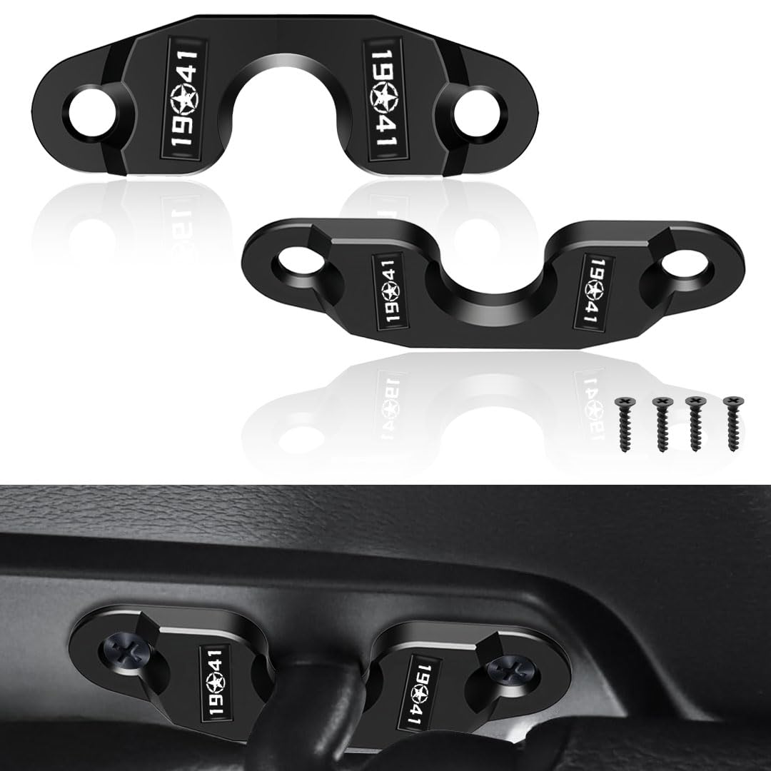 2 PCS Sun Visor Repair Kit Metal Sun Visor Repair Clip Heavy Duty Fix Kit Used to Fix Loose Sunshades Replaceable Compatible with Wrangler Jk 2018 Jl 2018-2023 2020-2023 Gladiator Interior Accessories