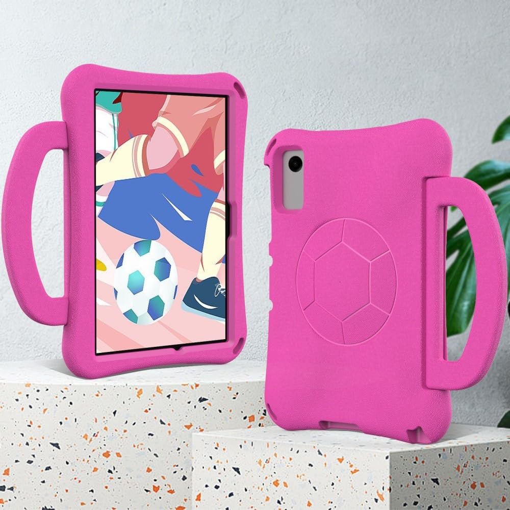 Generic etui kompatybilne z Samsung Galaxy Tab A11 Plus 11.0 SM-X230 SM-X236 (kolor: miętowy zielony) dziecięcy silikonowy uchwyt stojak pokrowiec
