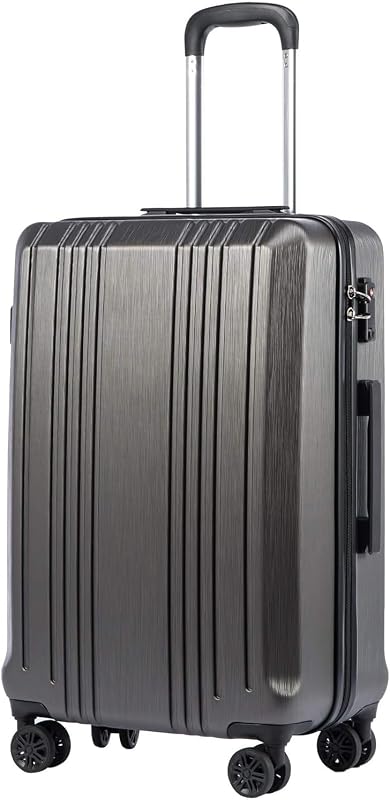 Equipaje rígido de PC+ABS, cerradura TSA, ruedas giratorias, 24 pulgadas marcadas