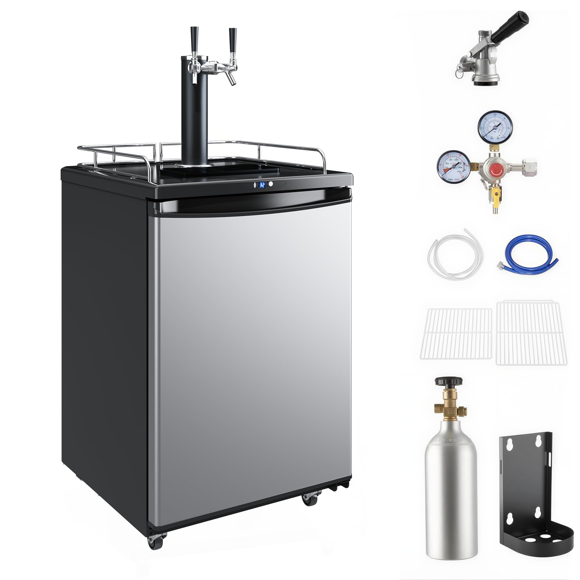 Idealhouse 1Ni-iV-8v2zvq-X2kBgIOaMejcz3N 5.8 cu ft Kegerator Stainless Steel