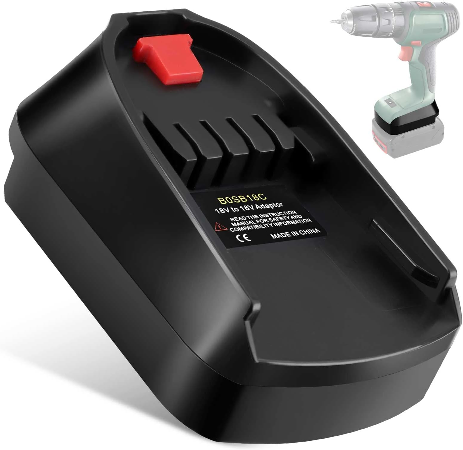 Adapter for Bosch GBA 18V Battery to PBA Tool, for Bosch Professional 18V System Battery and Work for Home Garden Tool Green Series, Replace for all Batteries
