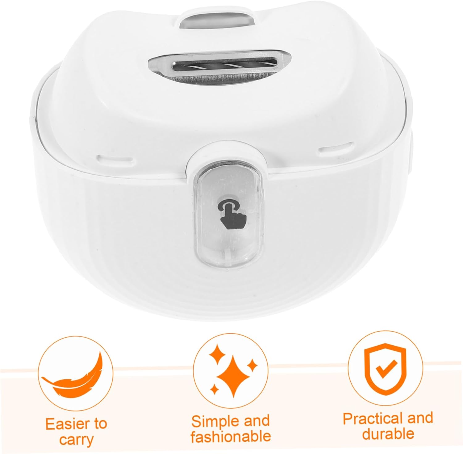 Electric Baby Nail Trimmer Automatic USB Type White Plastic Stainless Steel image 4