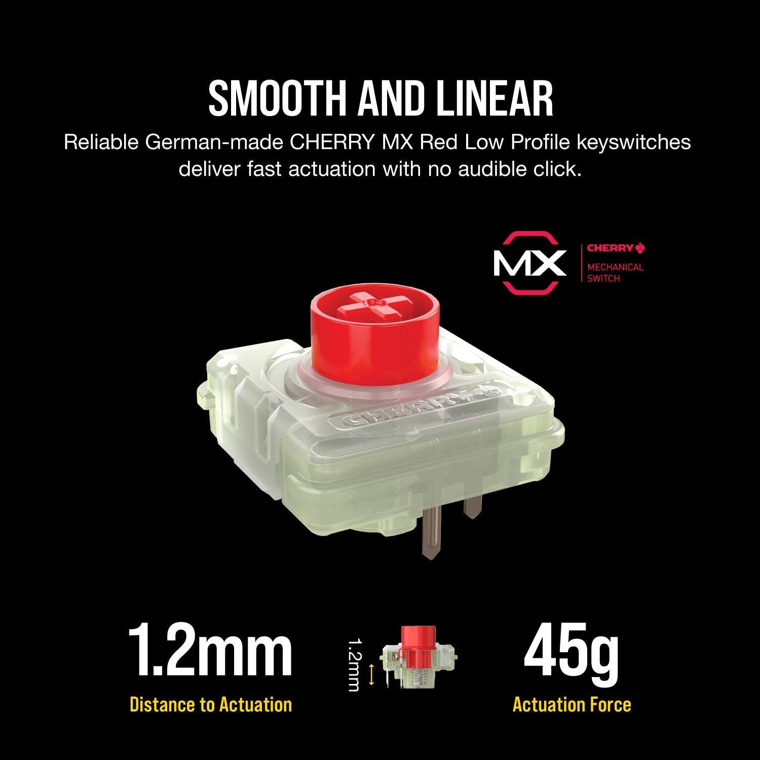 Get Special Price Corsair K70 RGB MK.2 Low Profile Mechanical Gaming Keyboard - Linear & Quiet, Backlit RGB LED, Cherry MX Low Profile Red