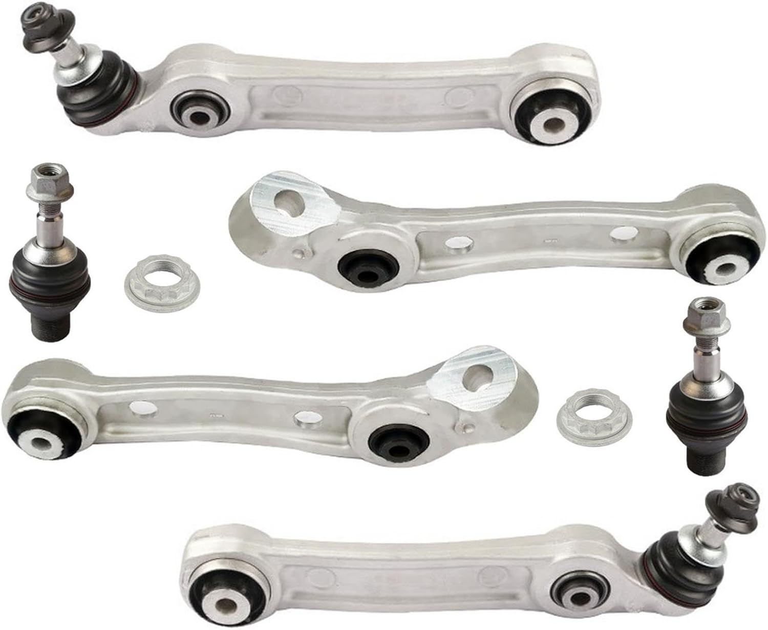 Front Upper & Lower Control Arms & Ball Joints For BMW 530E 2018-2021