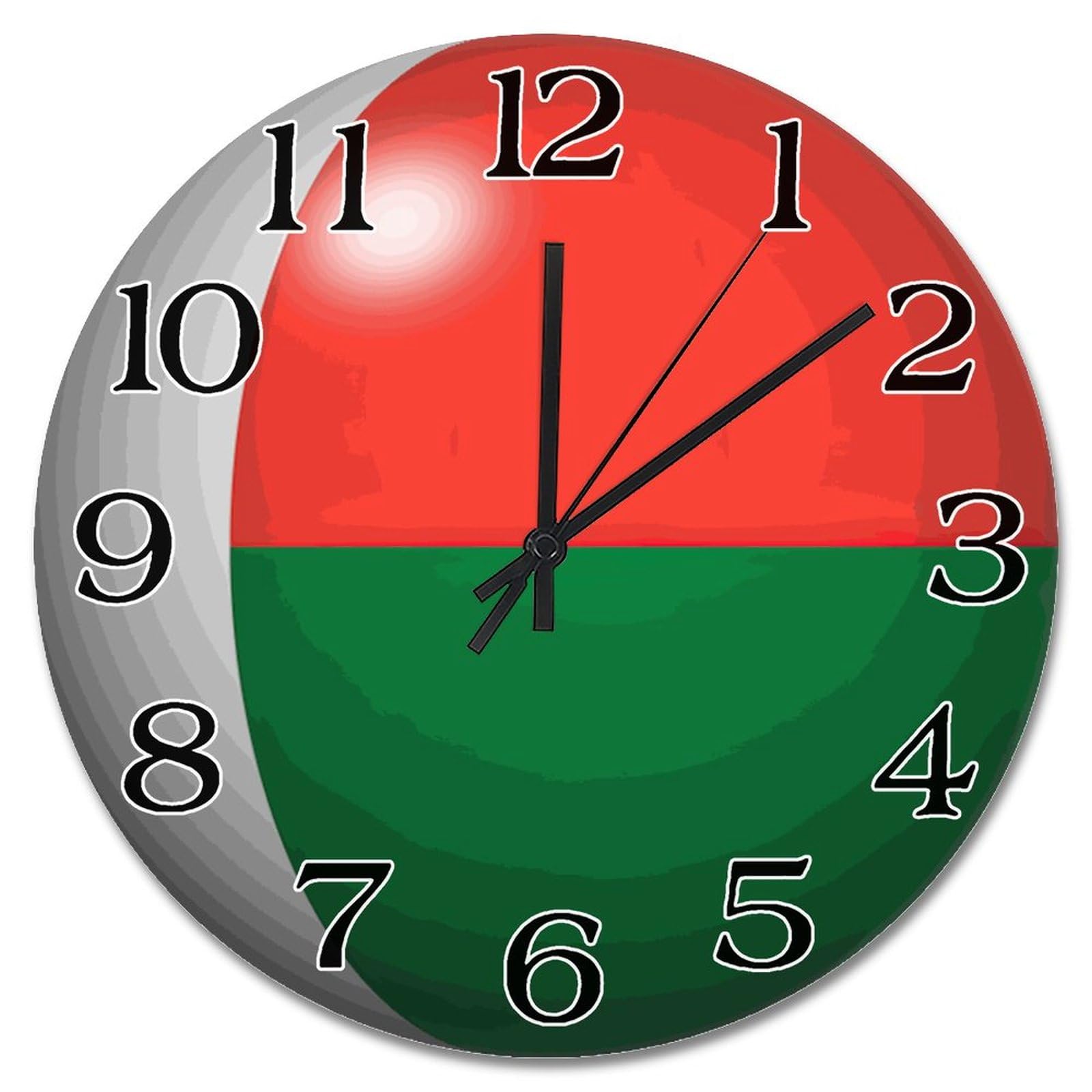 Horloge murale Madagascar 25,4 cm cadeau souvenir idéal