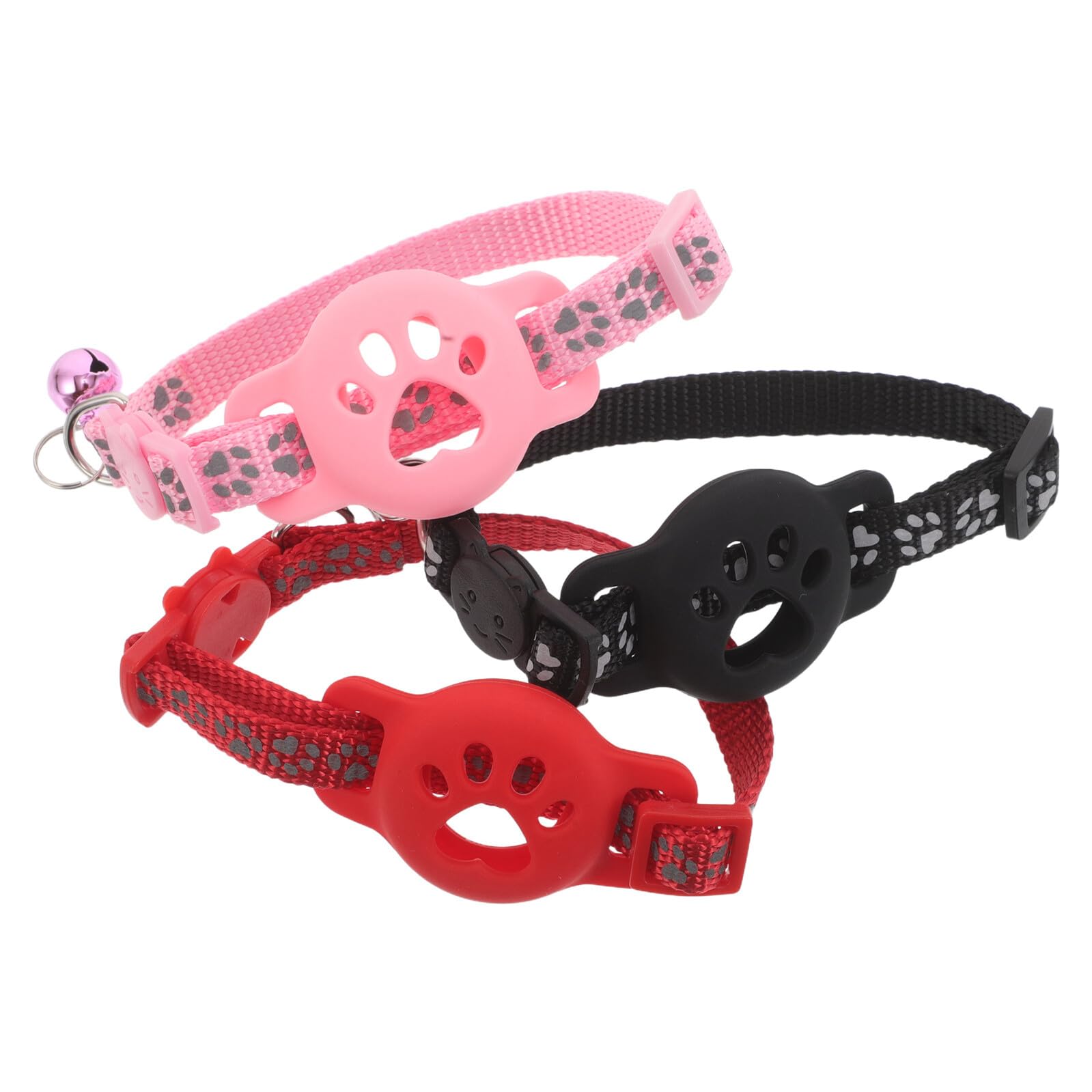Soporte de Collar Localizador para Gatos para Paseos Nocturnos Seguros Pack de 3