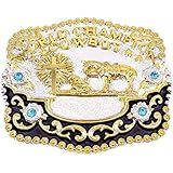 rnuie Vintage Belt Buckle for Men Simple Cowboy Belt Buckle (5)