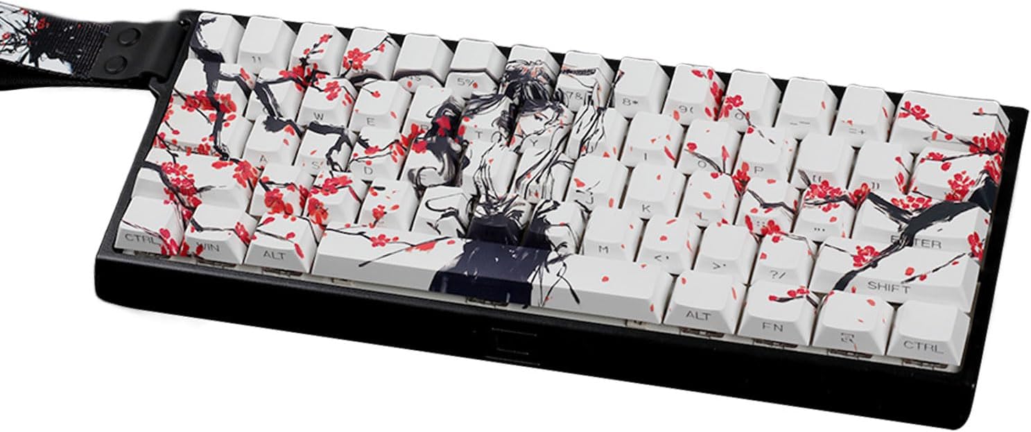 60% 68% Layout PBTs Keycaps Original Profile Dyes Sub for 61 64 68 ANSI ISOs Mechanical Keyboards Mechanical Keyboards