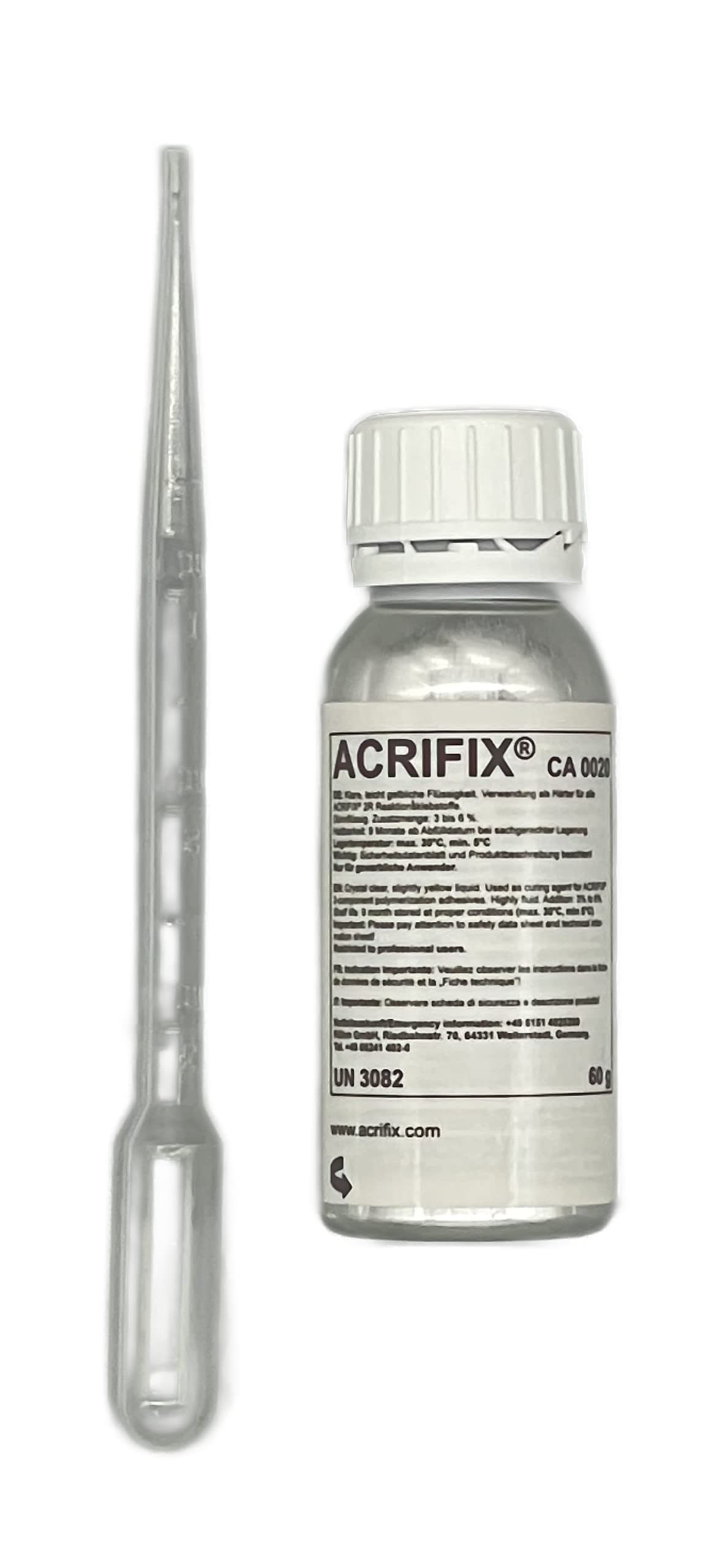 ACRIFIX® CA 0020 Katalysator – 20 g Härter für 2R-Kleber auf Acrylglas (PMMA) & Polycarbonat – farblos, flüssig – Aktivator für ACRIFIX 2R 0190 / 2R 2019 – von Evonik