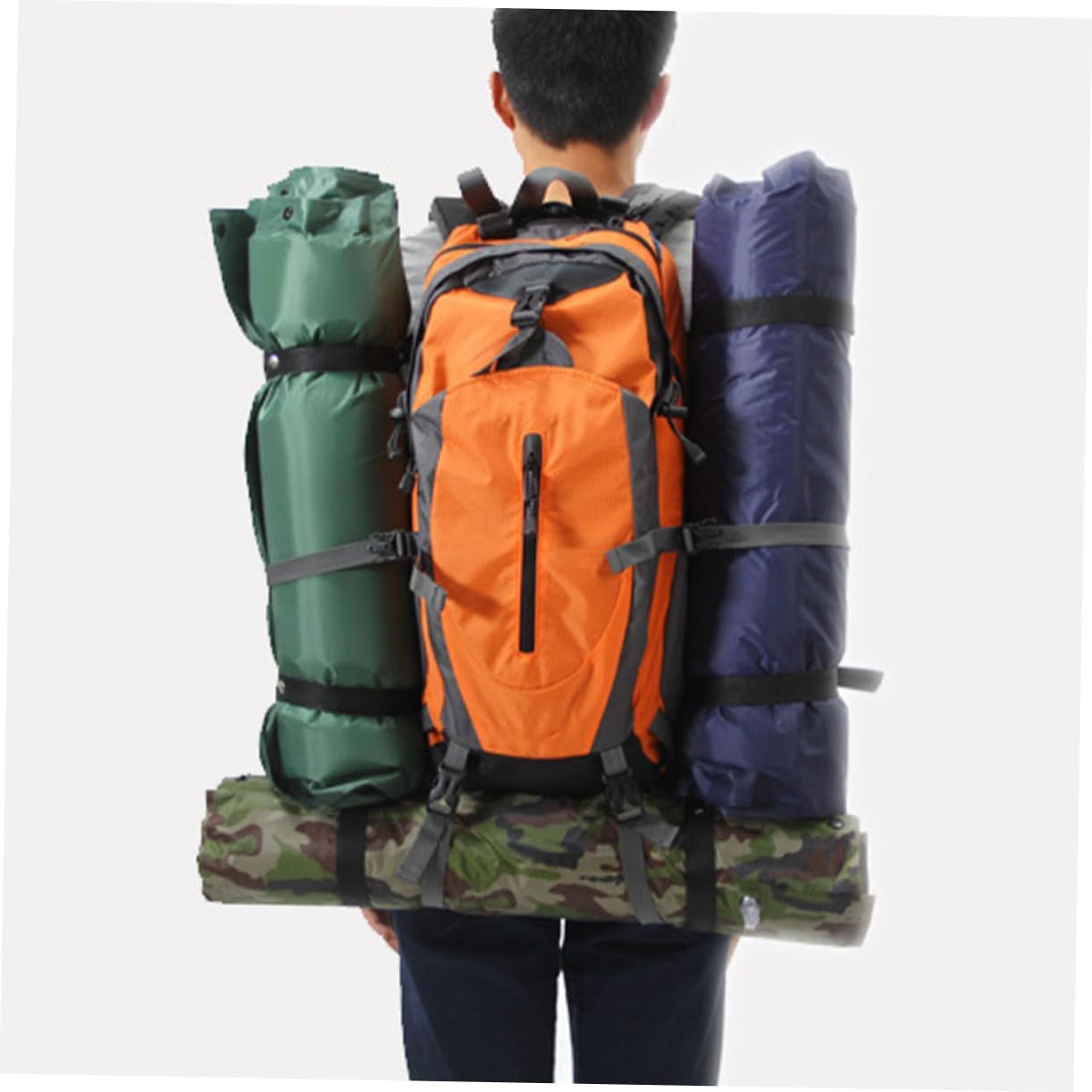 Toyvian Portable Inflatable Camping Pad Wear-Resistant Sleeping Mat Compact Sleep Accessory Air Mattress for Outdoor