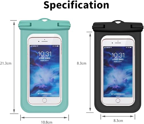 Miniatura 7 de Funda universal impermeable para teléfono celular, IPX8. con cordón para iPhone Galaxy adecuado para kayak, natación, barco, buceo, correr y otros