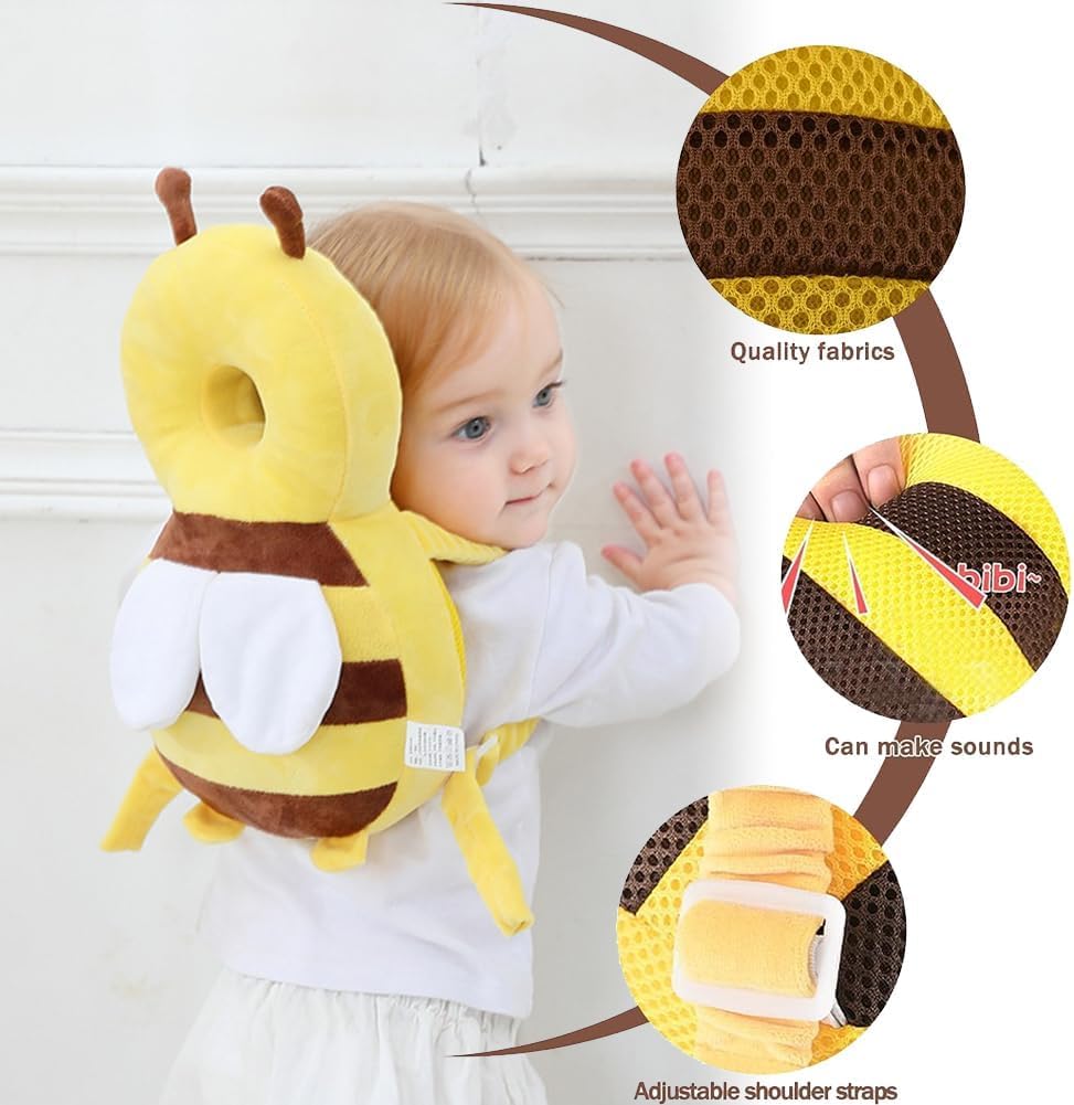 Soporte para la Cabeza del Bebé,Cojín de Protección para la Cabeza del Bebé,Protector de Cabeza,Almohada Protección para la Cabeza del Bebe,Ajustables Anti-Caídas Almohada,para Gatear y Camina