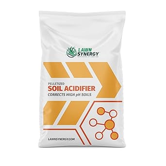 Soil Acidifier - pH Correction 90% Elemental Sulfur for Lawns, Blueberry Bushes, Hydrangeas, Vegetables, and Other Acid Loving Plants. 18 lbs.