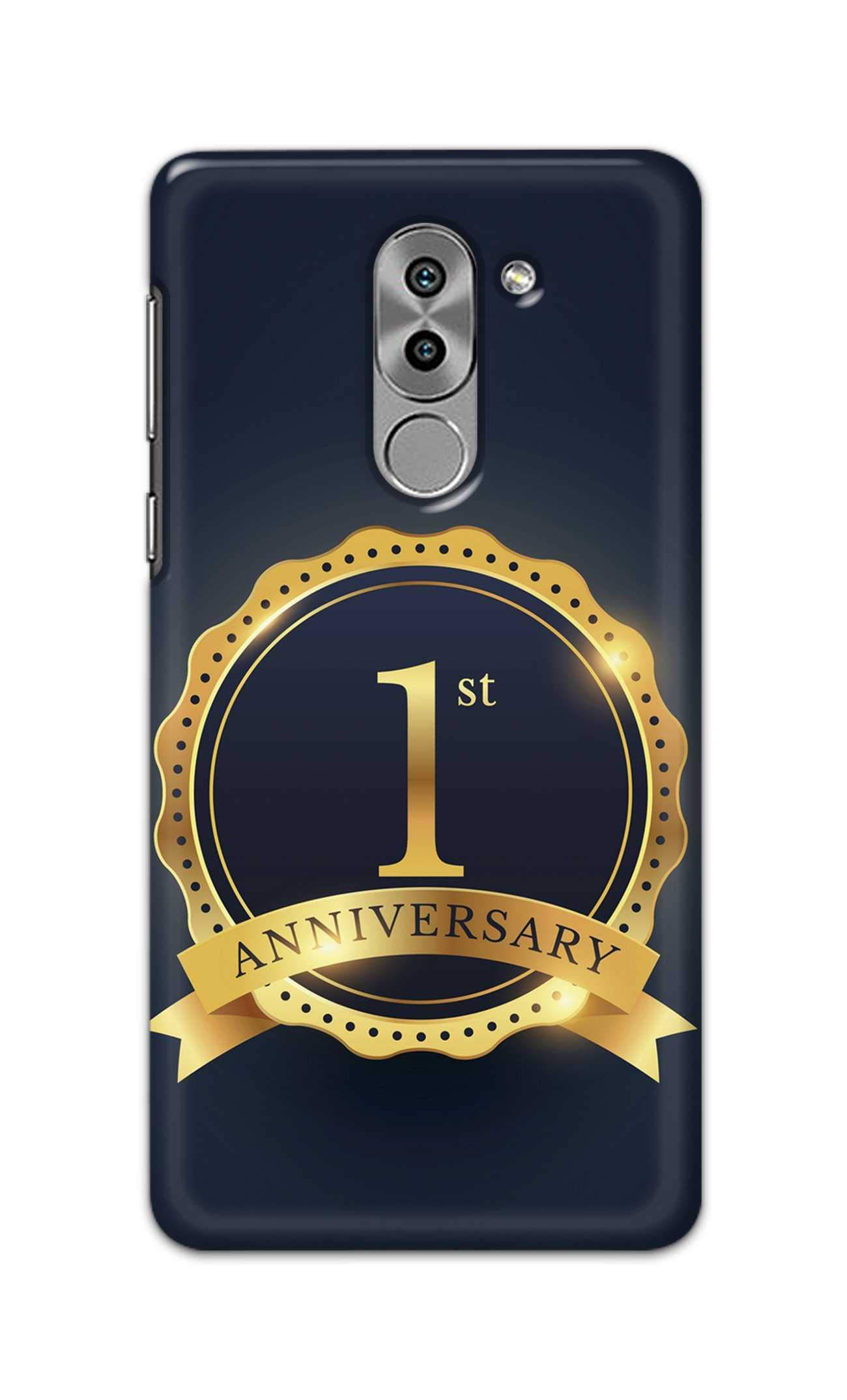 PRINTFIDAA 1St Anniversary Celebration Badge Label Royal Background Printed Designer Case for Huawei Mate 9 Lite Back Cover