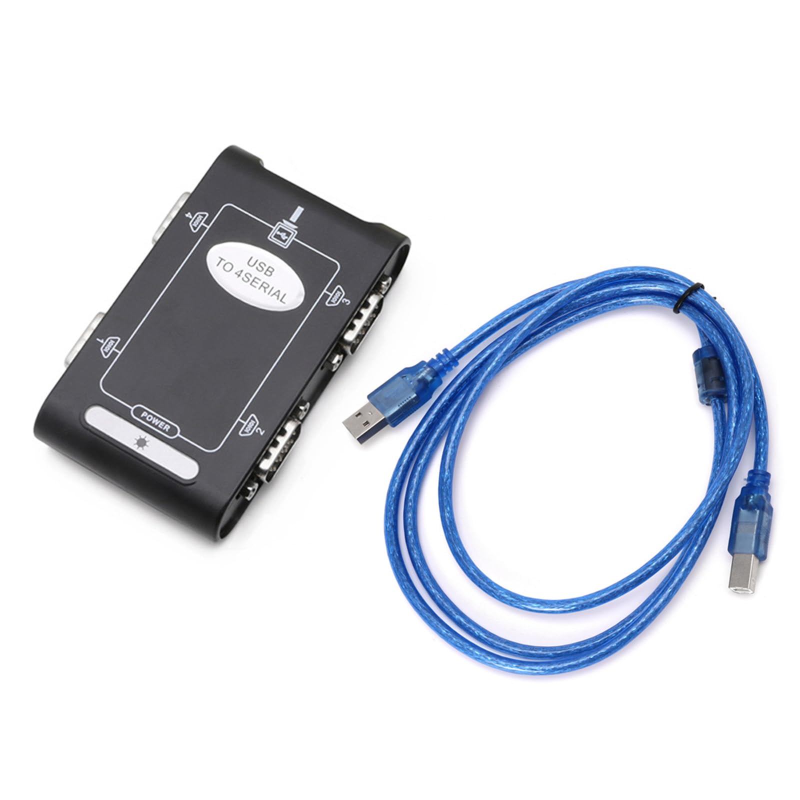 Adaptateur USB 2.0 9 broches vers 4 ports RS232 DB9 pour ordinateur portable