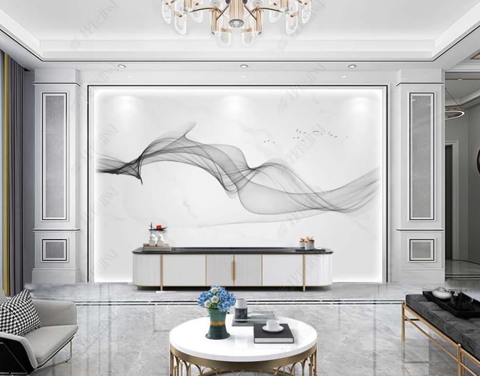 Poster géant paysage chinois pour une chambre zen et épurée